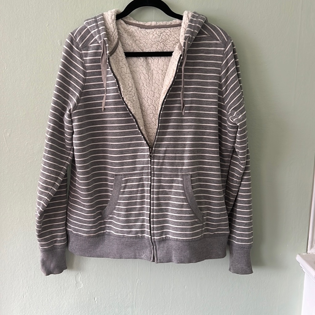 Striped Shearling Jacket